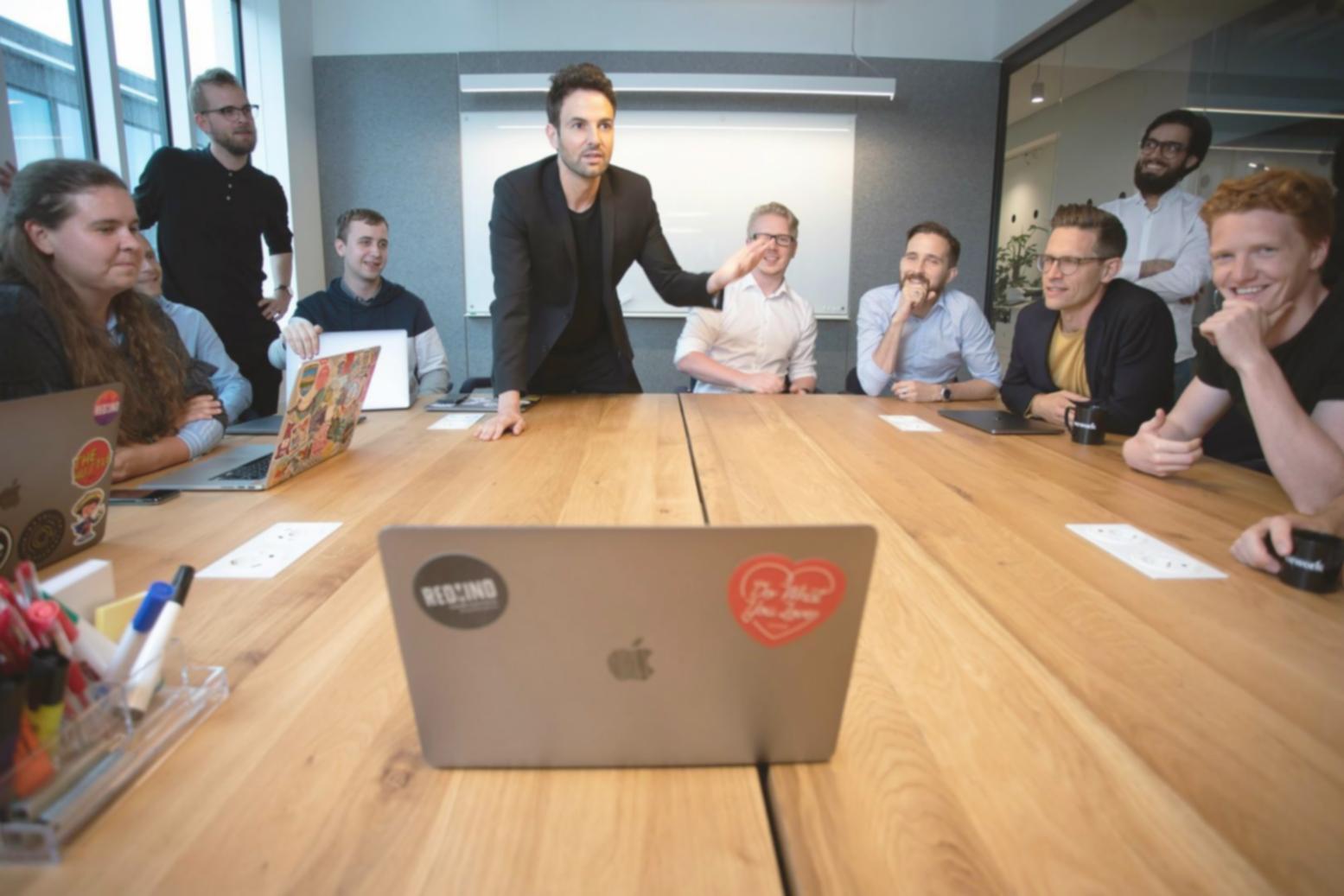 Financial analysts working with advanced analytics tools